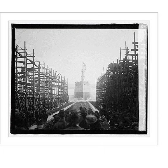 Historic Print, Va. ship launching of Clemence C. Morse, 1/10/20, 16" x 20"