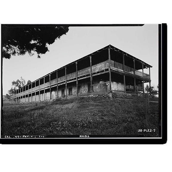 Historic Print, Vallejo Adobe, Adobe Road at Casa Grande, Petaluma vicinity, Sonoma County, CA, 16" x 20"