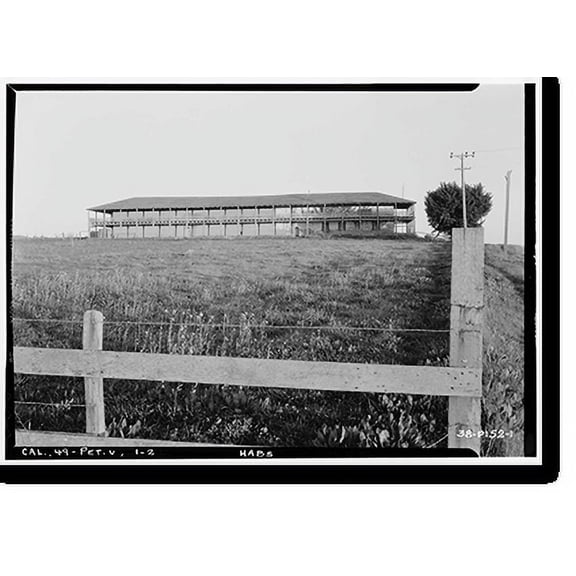 Historic Print, Vallejo Adobe, Adobe Road at Casa Grande, Petaluma vicinity, Sonoma County, CA - 2, 16" x 20"