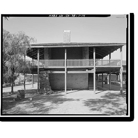 Historic Print, Vallejo Adobe, Adobe Road at Casa Grande, Petaluma vicinity, Sonoma County, CA - 4, 16" x 20"