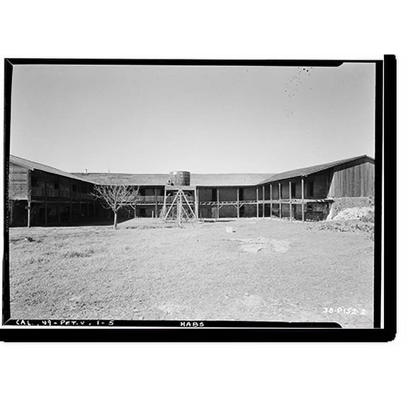 Historic Print, Vallejo Adobe, Adobe Road at Casa Grande, Petaluma vicinity, Sonoma County, CA - 5, 18" x 24"