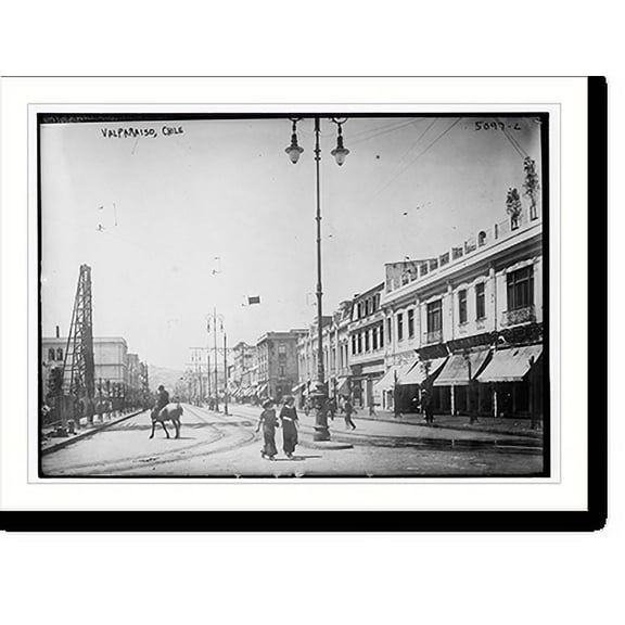 Historic Print, Valparaiso, Chile, 16" x 20"