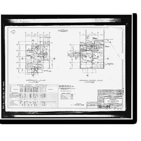 Historic Print, Vandenberg Air Force Base, Space Launch Complex 3, Launch Operations Building, Napa & Alden Roads, Lompoc, Santa Barbara County, CA - 109, 18" x 24"