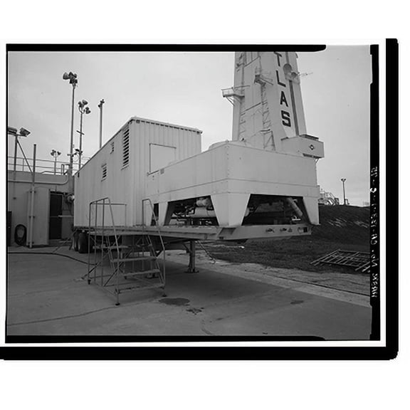 Historic Print, Vandenberg Air Force Base, Space Launch Complex 3, Launch Pad 3 West, Napa & Alden Roads, Lompoc, Santa Barbara County, CA - 75, 18" x 24"