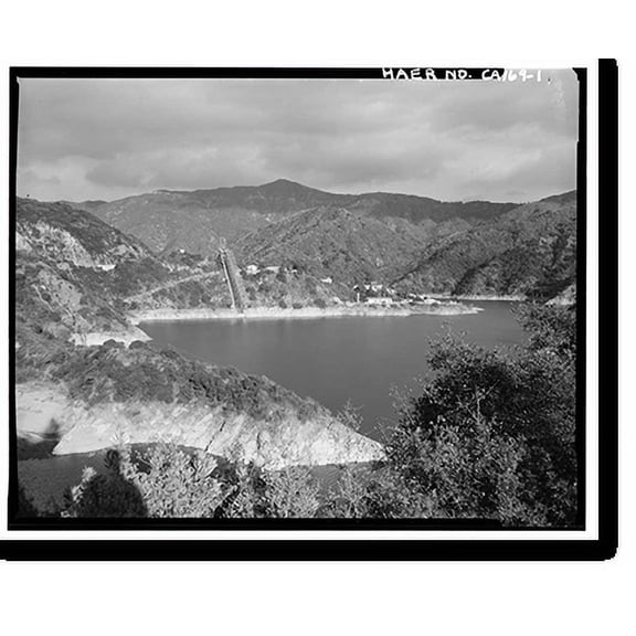 Historic Print, Variable Angle Launcher Complex, CA State Highway 39 at Morris Reservior, Azusa vicinity, Los Angeles County, CA, 16" x 20"