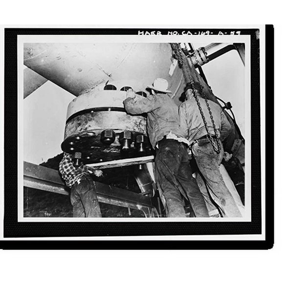 Historic Print, Variable Angle Launcher Complex, Variable Angle Launcher, CA State Highway 39 at Morris Reservior, Azusa vicinity, Los Angeles County, CA - 59, 18" x 24"