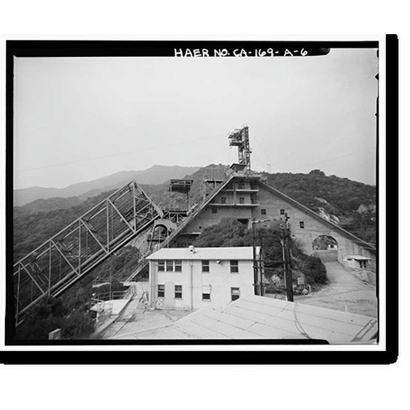 Historic Print, Variable Angle Launcher Complex, Variable Angle Launcher, CA State Highway 39 at Morris Reservior, Azusa vicinity, Los Angeles County, CA - 6, 16" x 20"
