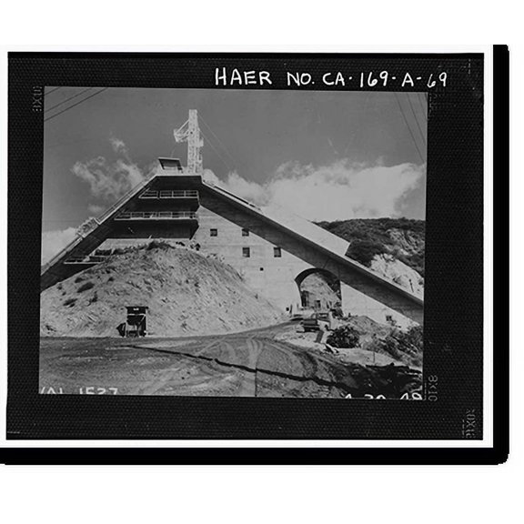 Historic Print, Variable Angle Launcher Complex, Variable Angle Launcher, CA State Highway 39 at Morris Reservior, Azusa vicinity, Los Angeles County, CA - 69, 18" x 24"
