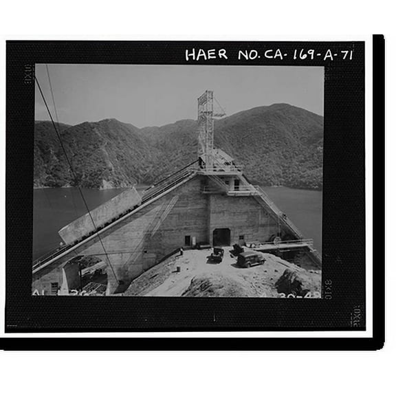 Historic Print, Variable Angle Launcher Complex, Variable Angle Launcher, CA State Highway 39 at Morris Reservior, Azusa vicinity, Los Angeles County, CA - 71, 16" x 20"