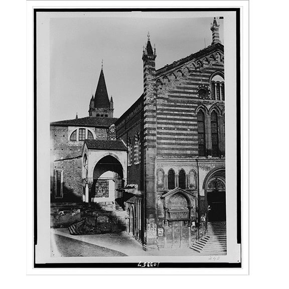 Historic Print, Verona. St. Anastasia, 16" x 20"