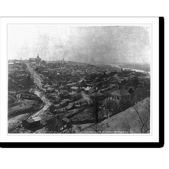 Historic Print, Vicksburg, Miss. from Fort Hill, 16" x 20"