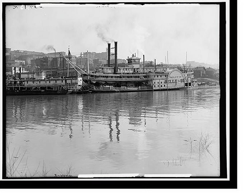 Historic Print, Vicksburg, Miss., from the river, 16" x 20"