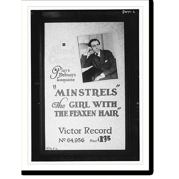 Historic Print, Victor Poster : Alf. Cortot plays, 18" x 24"