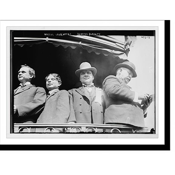 Historic Print, Victor Rosewater and Senator Burkett, on Taft train, 16" x 20"