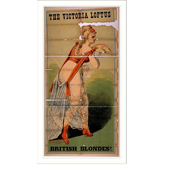 Historic Print, Victoria Loftus British Blondes!, 16" x 20"