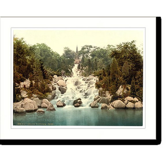 Historic Print, Victoria Park Berlin Germany, 16" x 20"