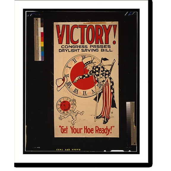 Historic Print, Victory! Congress passes daylight saving bill, 18" x 24"