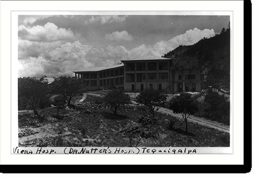 Historic Print, Viera Hospital (Dr. Nutter's hospital) Tegucigalpa ...