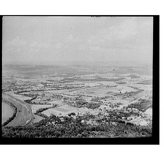 Historic Print, View from Point Lookout, Lookout Mountain - 11, 18" x 24"