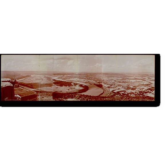 Historic Print, View from Point Lookout, Lookout Mountain - 6, 18" x 24"