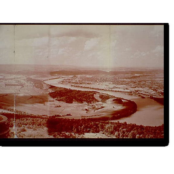 Historic Print, View from Point Lookout, Lookout Mountain - 3, 18" x 24"