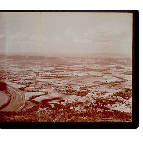 Historic Print, View from Point Lookout, Lookout Mountain - 5, 16" x 20"
