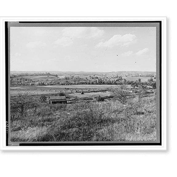Historic Print, View of Arthurdale property. Reedsville, West Virginia, 18" x 24"