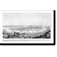 Historic Print, View of Pittsburgh & Allegheny.Otto Krebs lith