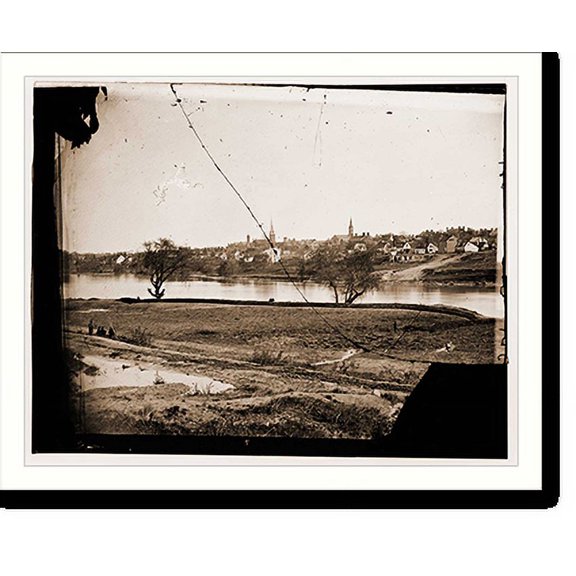 Historic Print, View of lower end of Fredericksburg ..., 16" x 20"