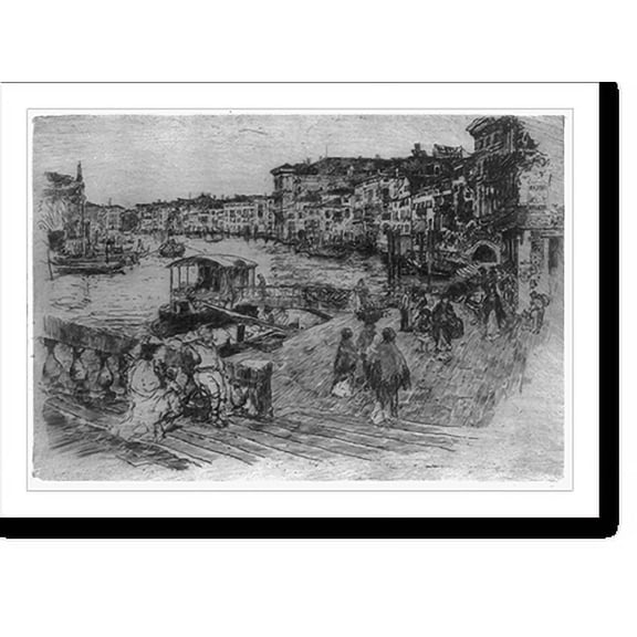 Historic Print, View of the Grand Canal, 16" x 20"