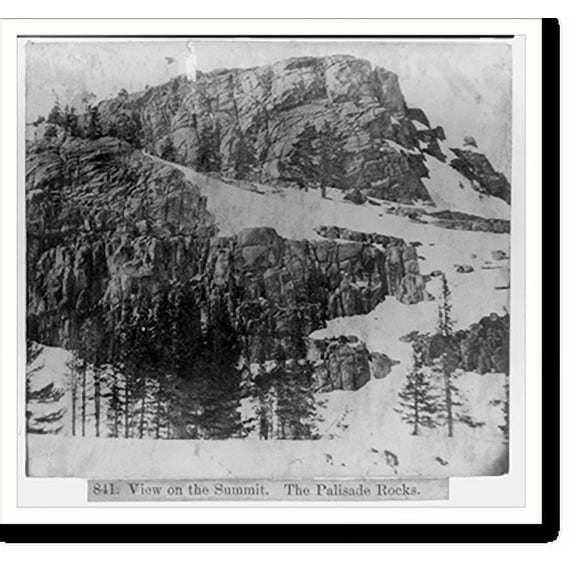 Historic Print, View of the Summit - the Palisade Rocks, 16" x 20"
