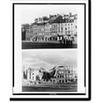Historic Print, [Views of old market, Warsaw, Poland, before and after