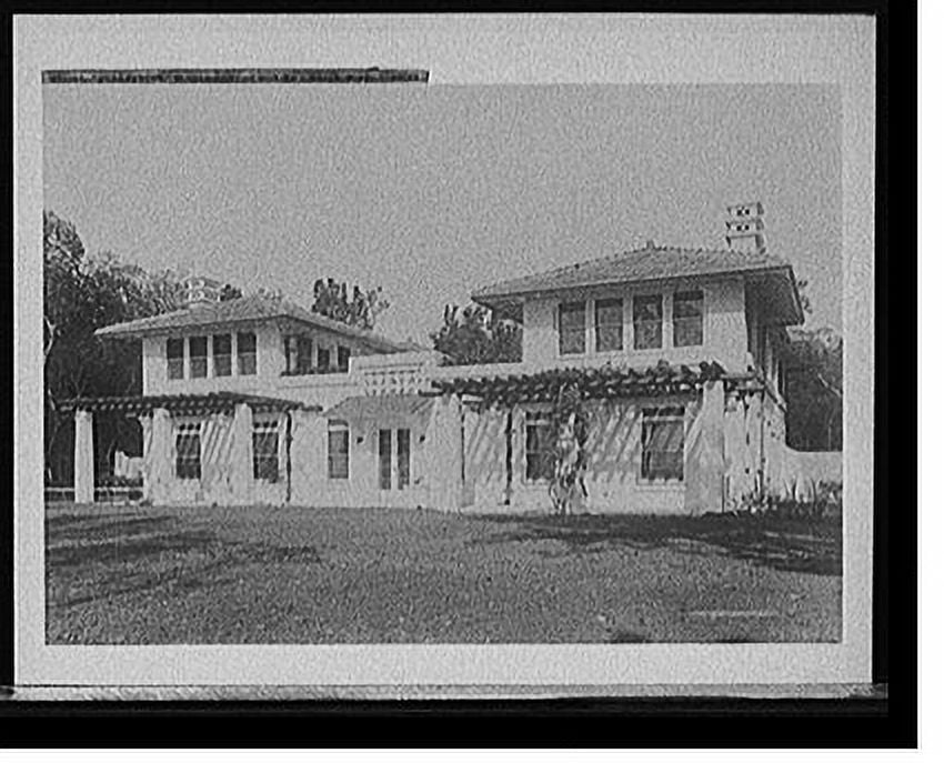 Historic Print, Villa Serena, winter home of William J. Bryan, Miami, Florida, 16" x 20