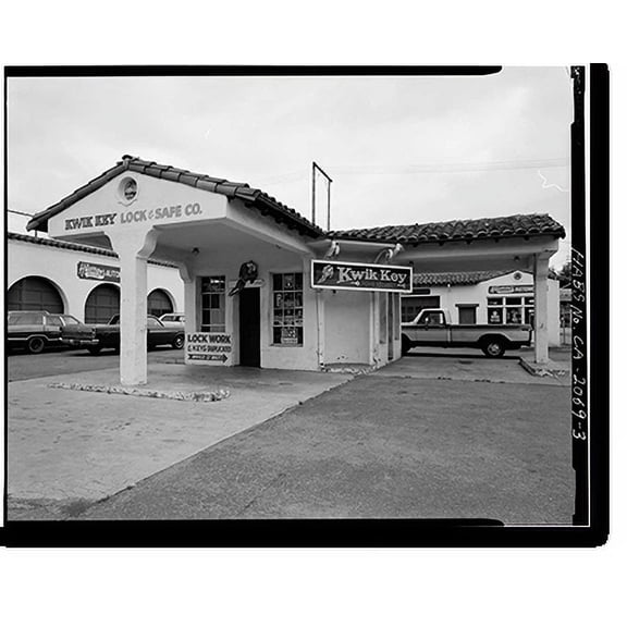 Historic Print, Violet Ray Gasoline Station, 799 Alma Street, Palo Alto, Santa Clara County, CA - 3, 16" x 20"