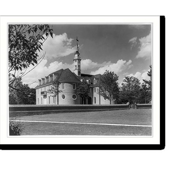 Historic Print, [Virginia - Williamsburg - Capitol, front, exterior], 16" x 20"