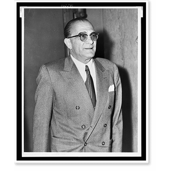 Historic Print, [Vito Genovese, half-length portrait, standing, facing right].World Telegram & Sun photo by Phil Stanziola., 16" x 20"