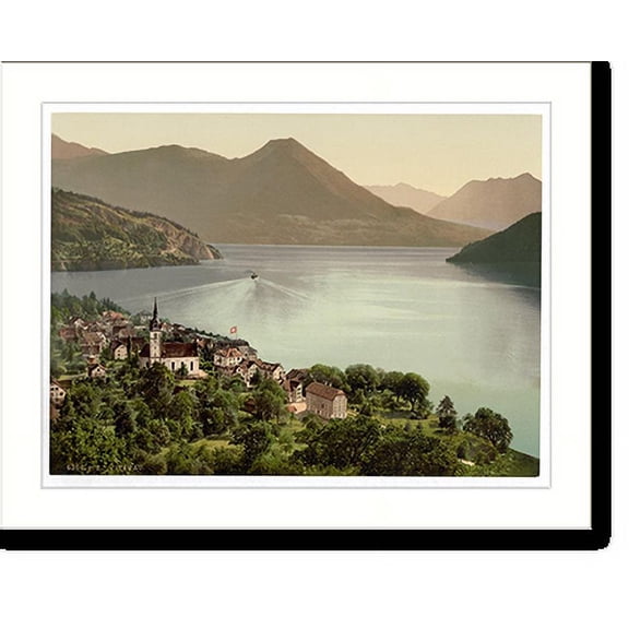 Historic Print, Vitznau Lake Lucerne Switzerland - 2, 18" x 24"