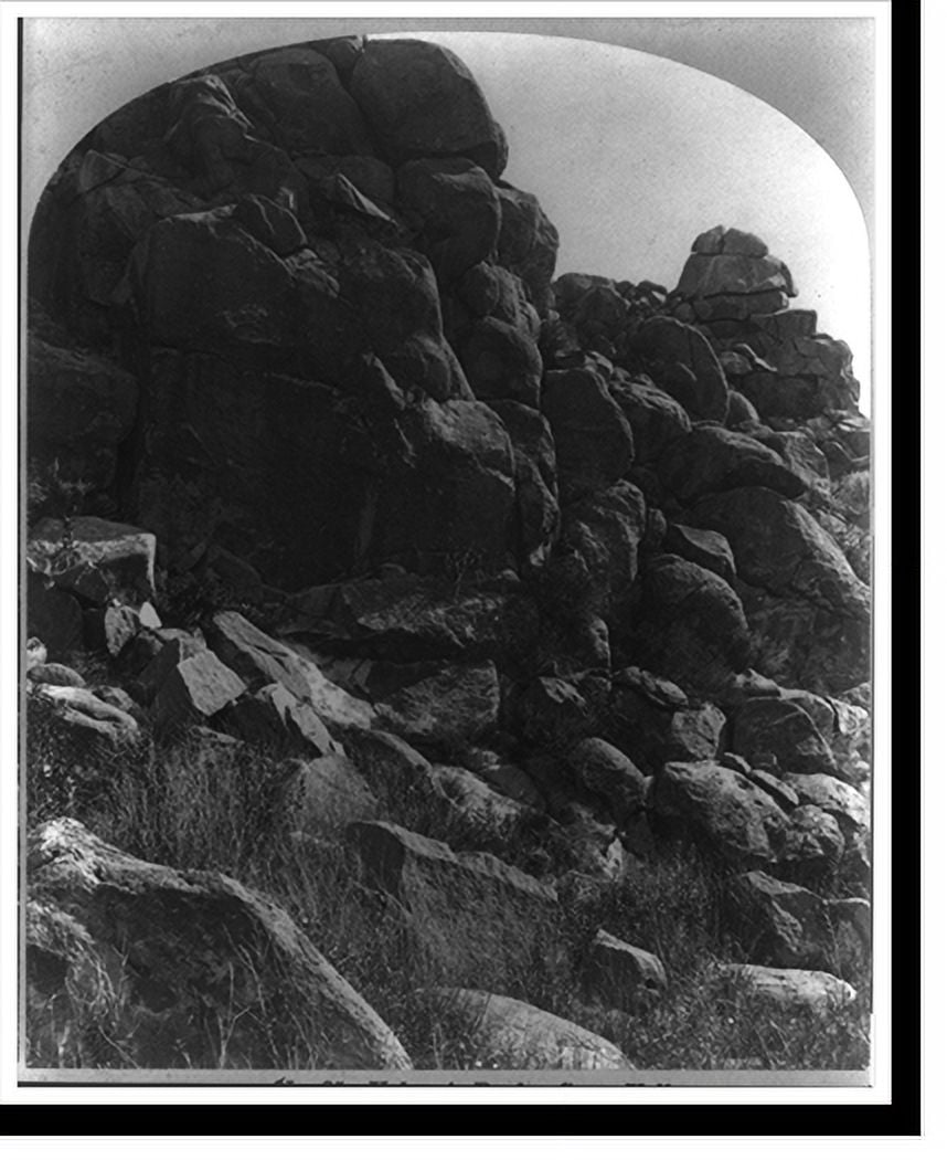 Historic Print, Volcanic rocks Grass Valley., 16" x 20"