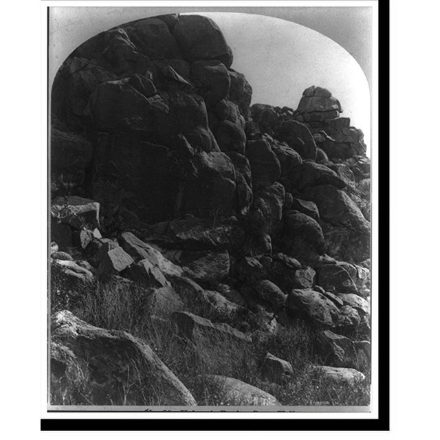 Historic Print, Volcanic rocks Grass Valley., 16" x 20"