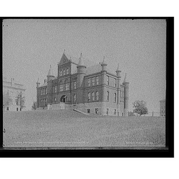 Historic Print, Von Ronke Library, Syracuse University, Syracuse, N.Y., 18" x 24"