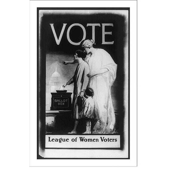 Historic Print, Vote. League of Women Voters, 18" x 24"