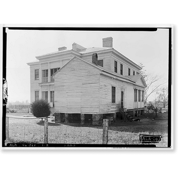 Historic Print, W. G. Allen House, State Highway 28, Jefferson, Marengo
