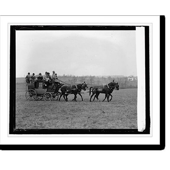 Historic Print, W.P. Hulbert with guests at Middleburg Hunt, 4/3/26, 16" x 20"