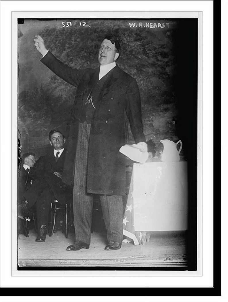 Historic Print, W.R. Hearst, speaking for the Independence Party, 16" x