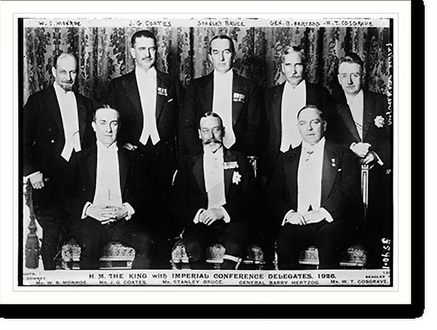 Historic Print, W.S. Monroe, J.G. Coates, Stanley Bruce, Gen. B