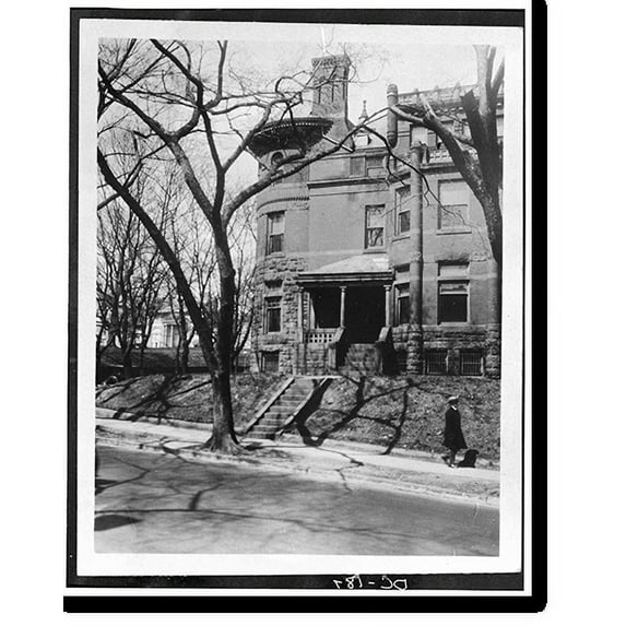 Historic Print, W. Taylor Birch House, 3099 Q Street, Northwest, Washington, District of Columbia, DC - 2, 16" x 20"