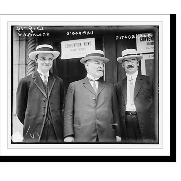 Historic Print, W.V. Malone, Fitzgerald, O'Gorman, 16" x 20"