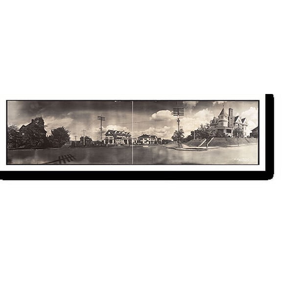 Historic Print, WA 1908 Tacoma PHOTO, Width 7" x Length 36"