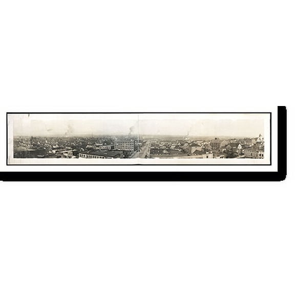 Historic Print, WA 1912 Everett fr American Bank Bldg PHOTO, Width 11" x Length 49"