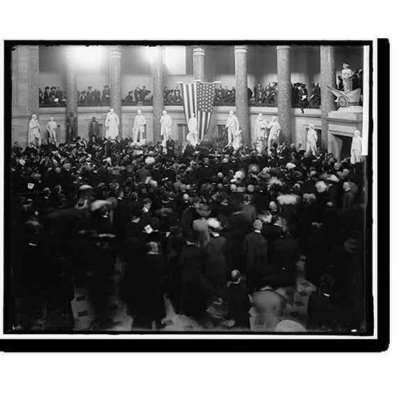 Historic Print, WALLACE, LEW. STATUE DEDICATION, 18" x 24"